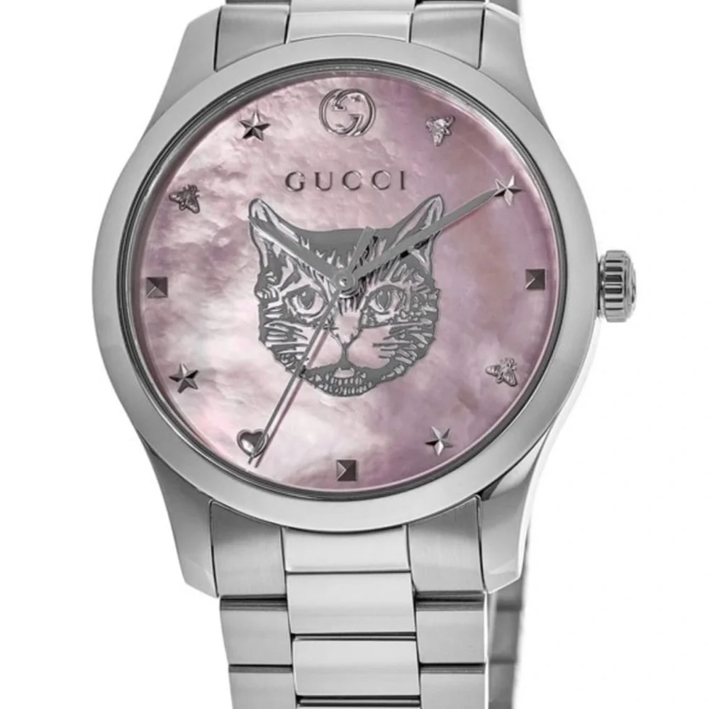 Gucci Silver Stainless Steel Men's Link Bracelet Watch - Picture 4 of 4